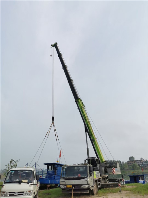 盐源县桥梁建设吊装案例